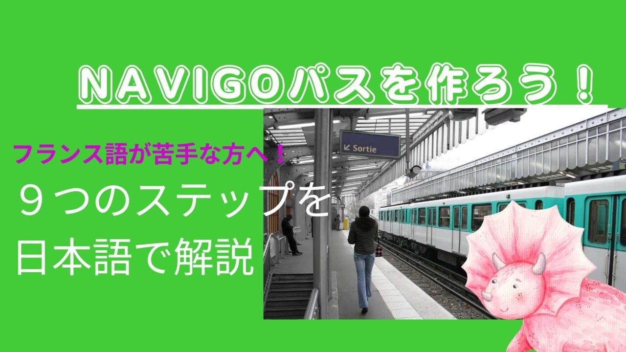 ３０分で完了 パリの交通定期券 Navigo オンライン購入 日本語完全マニュアル 欧州駐在員向け 欧州駐在員向け 現地生活を充実させる情報集約サイト